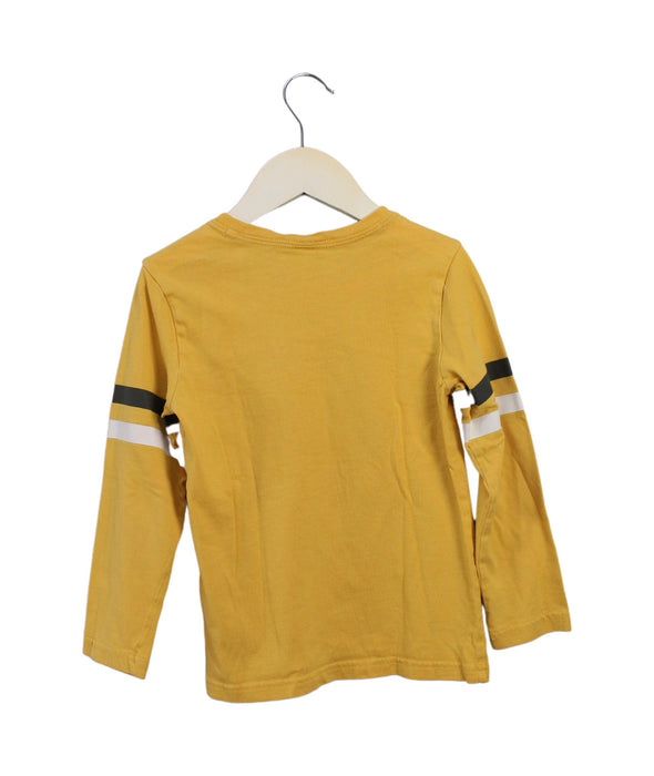 A Yellow Long Sleeve Tops from Janie & Jack in size 4T for boy. (Back View)