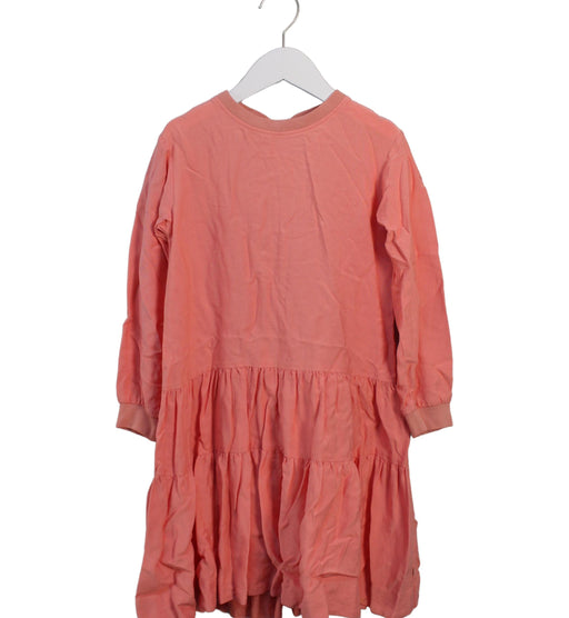A Peach Long Sleeve Dresses from Molo in size 7Y for girl. (Front View)