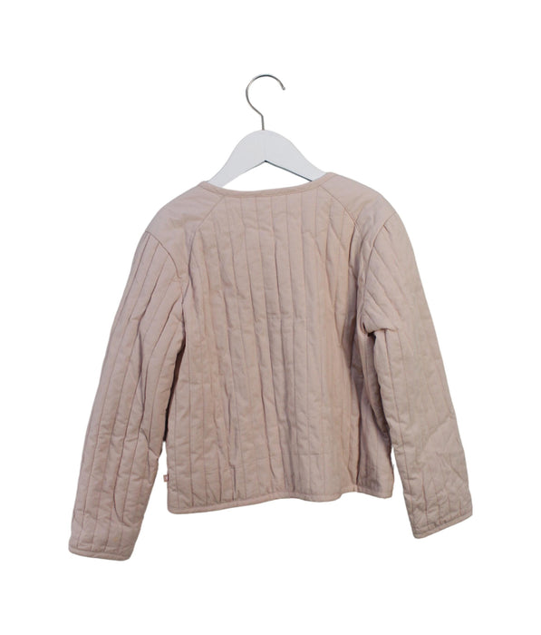 A Beige Lightweight Jackets from Molo in size 7Y for girl. (Back View)