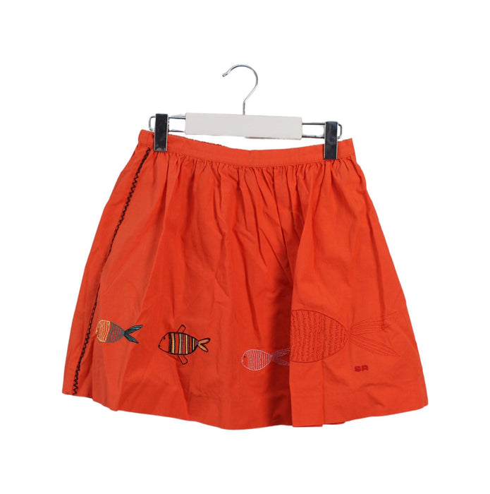 A Orange Mid Skirts from Sonia Rykiel in size 10Y for girl. (Front View)