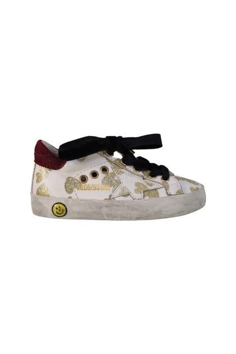 A White Sneakers from Golden Goose in size 18-24M for girl. (Back View)