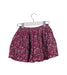 A Burgundy Short Skirts from Velveteen in size 5T for girl. (Back View)