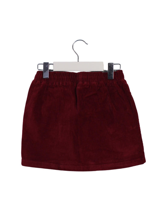 A Burgundy Short Skirts from Excuse My French in size 6T for girl. (Back View)