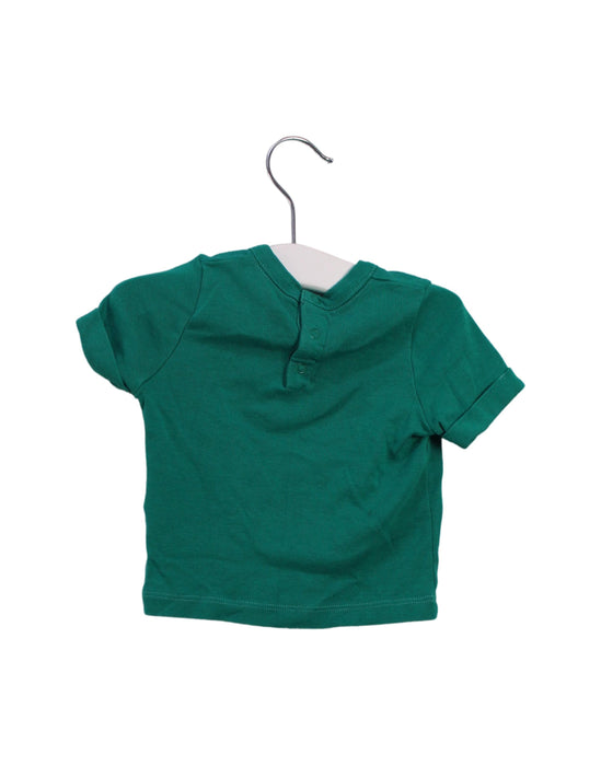 A Green Short Sleeve T Shirts from Petit Bateau in size 3-6M for boy. (Back View)