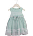 A Green Sleeveless Dresses from Chickeeduck in size 18-24M for girl. (Front View)