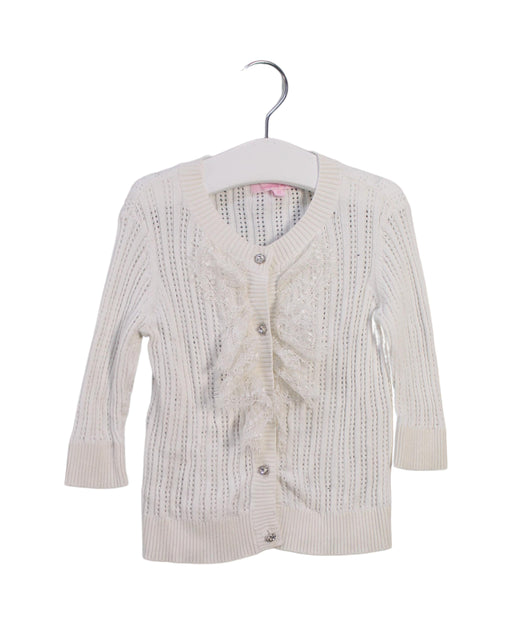 A White Cardigans from Nicholas & Bears in size 2T for girl. (Front View)