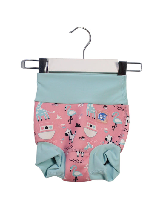 A Pink Swim Diapers from Splash About in size 3-6M for girl. (Front View)