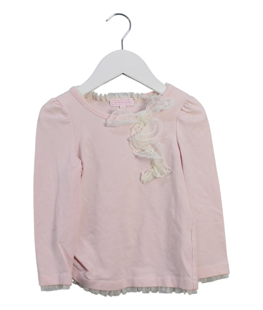 A Pink Long Sleeve Tops from Nicholas & Bears in size 3T for girl. (Front View)
