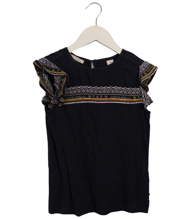 A Navy Short Sleeve Tops from Scotch & Soda in size 8Y for girl. (Front View)