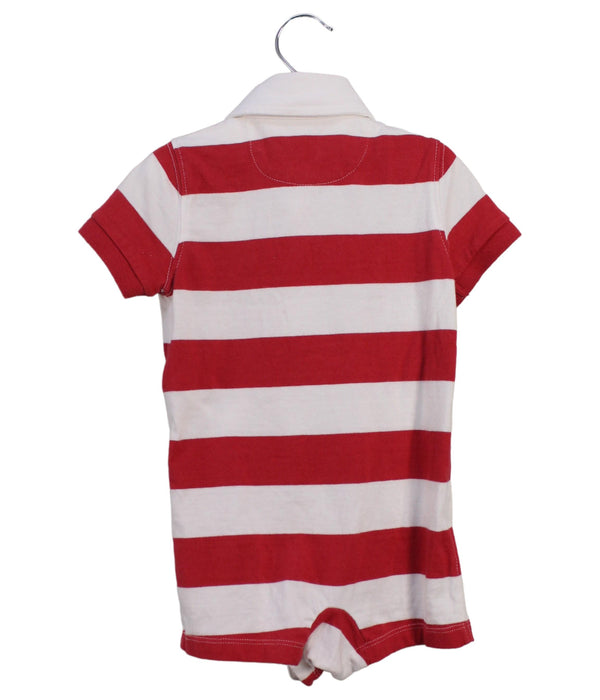 A Red Short Sleeve Rompers from Ralph Lauren in size 6-12M for boy. (Back View)
