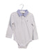 A White Long Sleeve Bodysuits from Jacadi in size 12-18M for boy. (Front View)