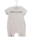 A Ivory Short Sleeve Rompers from Moncler in size 6-12M for neutral. (Front View)