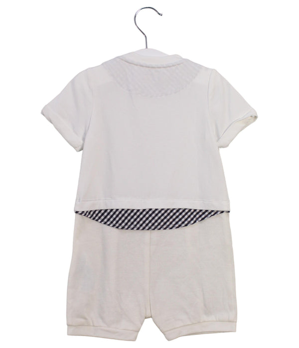 A White Short Sleeve Rompers from Nicholas & Bears in size 6-12M for boy. (Back View)