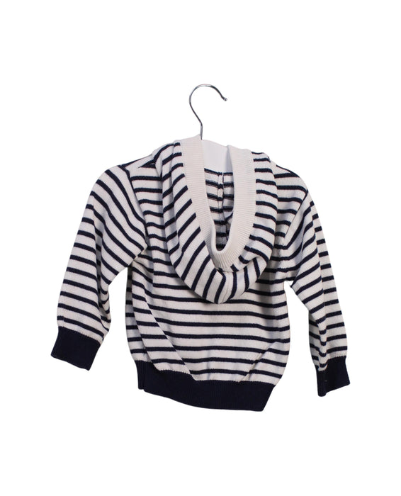 A Navy Buttoned Sweatshirts from Jacadi in size 6-12M for boy. (Back View)