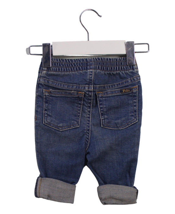 A Blue Jeans from Polo Ralph Lauren in size 6-12M for boy. (Back View)