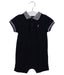 A Navy Short Sleeve Rompers from Jacadi in size 6-12M for boy. (Front View)