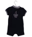 A Navy Short Sleeve Rompers from Jacadi in size 6-12M for boy. (Back View)