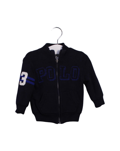 A Navy Lightweight Jackets from Ralph Lauren in size 6-12M for neutral. (Front View)