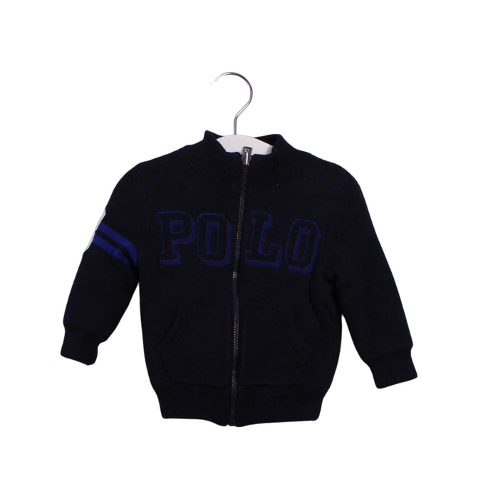 A Navy Lightweight Jackets from Ralph Lauren in size 6-12M for neutral. (Front View)