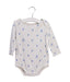 A White Long Sleeve Bodysuits from Burberry in size 6-12M for boy. (Front View)