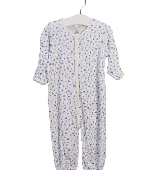 A Blue Long Sleeve Jumpsuits from Petit Bateau in size 3-6M for boy. (Front View)