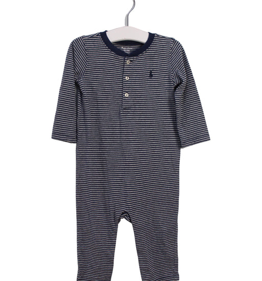 A Navy Long Sleeve Jumpsuits from Ralph Lauren in size 6-12M for boy. (Front View)