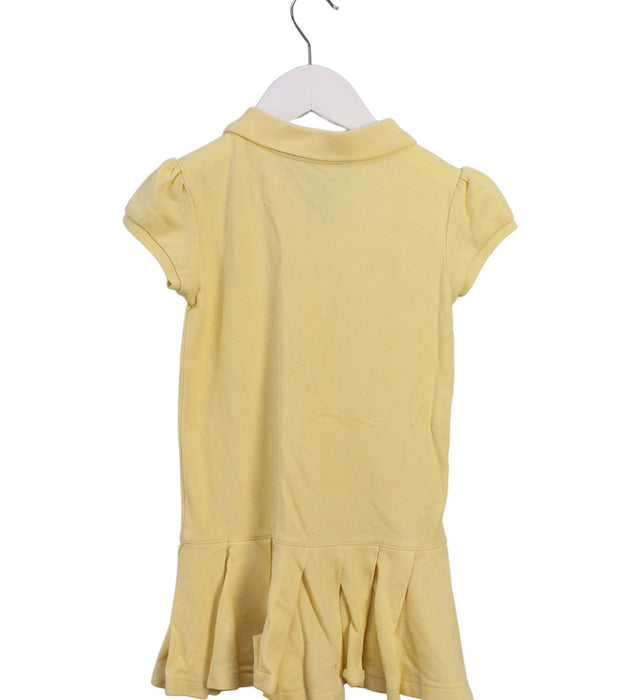 A Yellow Short Sleeve Dresses from Ralph Lauren in size 4T for girl. (Back View)