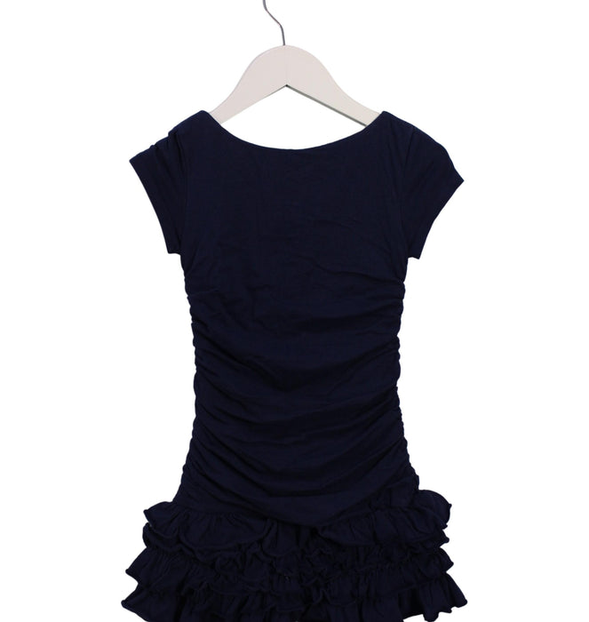 A Navy Short Sleeve Dresses from Polo Ralph Lauren in size 4T for girl. (Back View)