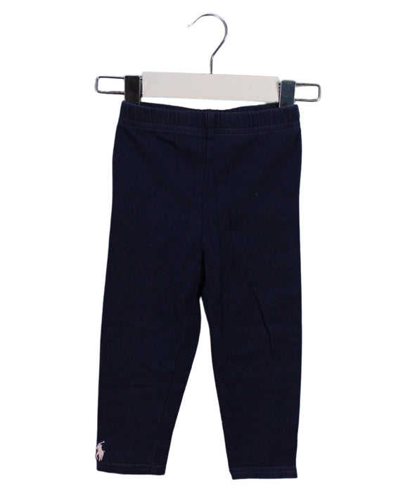 A Navy Leggings from Ralph Lauren in size 12-18M for girl. (Front View)