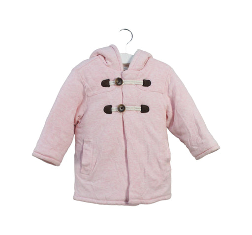 A Pink Coats from Mides in size 12-18M for girl. (Front View)