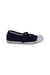 A Navy Flats from Jacadi in size 5T for girl. (Back View)