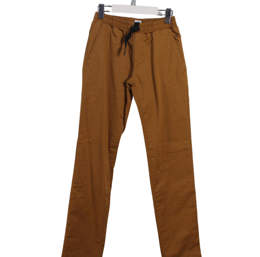 A Brown Casual Pants from Petit Bateau in size 10Y for boy. (Front View)
