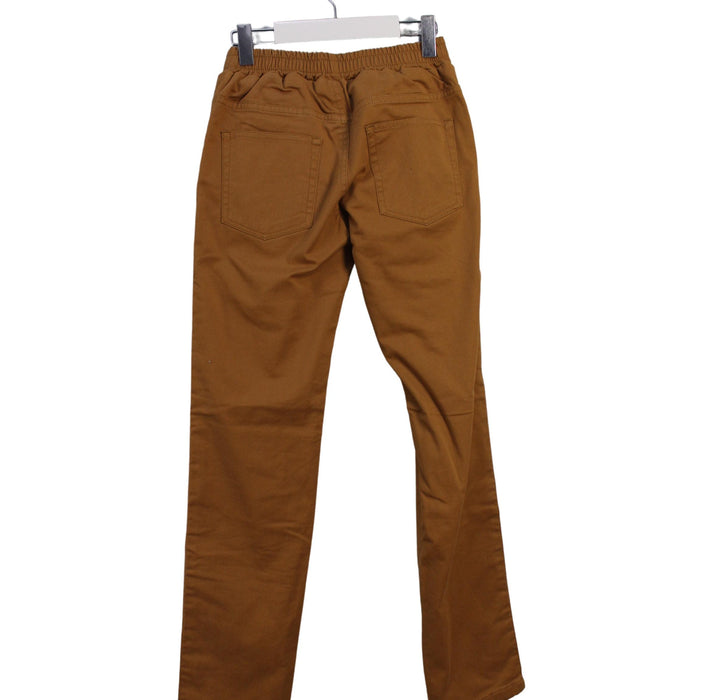 A Brown Casual Pants from Petit Bateau in size 10Y for boy. (Back View)