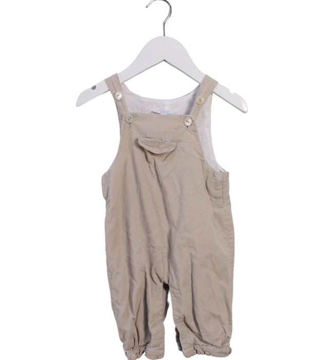 A Beige Long Overalls from Jacadi in size 3-6M for boy. (Front View)