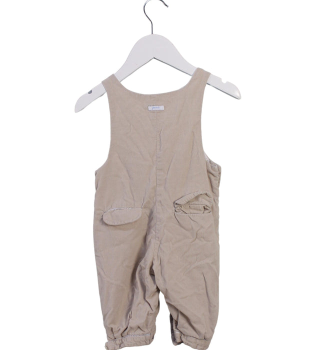 A Beige Long Overalls from Jacadi in size 3-6M for boy. (Back View)