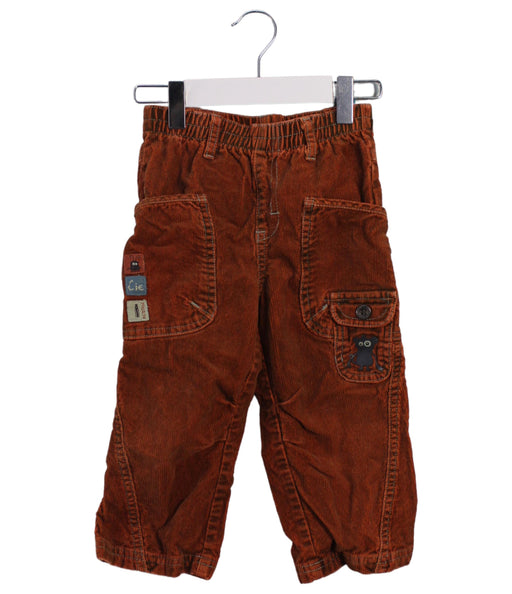 A Brown Casual Pants from La Compagnie des Petits in size 2T for boy. (Front View)
