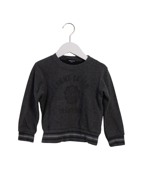 A Grey Crewneck Sweatshirts from Comme Ca Ism in size 2T for boy. (Front View)