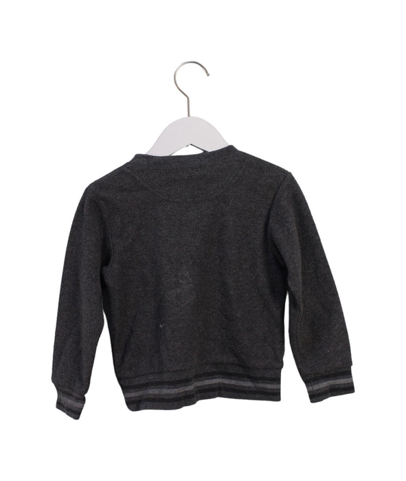 A Grey Crewneck Sweatshirts from Comme Ca Ism in size 2T for boy. (Back View)