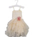 A Beige Sleeveless Dresses from Britt in size 6-12M for girl. (Front View)
