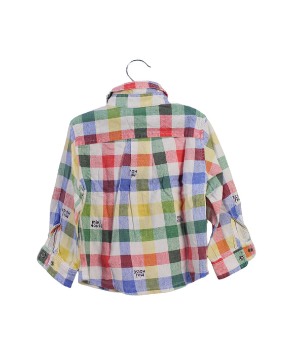 A Multicolour Shirts from Miki House in size 2T for boy. (Back View)
