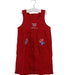 A Red Sleeveless Dresses from Miki House in size 5T for girl. (Front View)