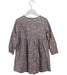 A Grey Long Sleeve Dresses from Chouchou Chic in size 4T for girl. (Back View)