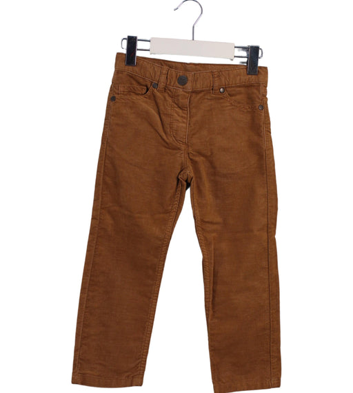 A Brown Casual Pants from Bonton in size 4T for girl. (Front View)