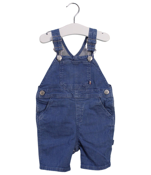 A Blue Overall Shorts from Bonpoint in size 12-18M for girl. (Front View)