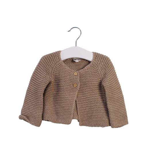 A Brown Cardigans from Bonton in size 0-3M for girl. (Front View)