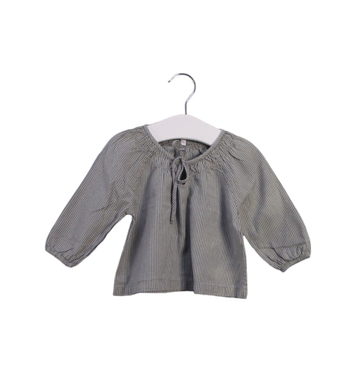 A Grey Long Sleeve Tops from Lili & The Funky Boys in size 6-12M for girl. (Front View)