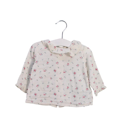 A White Long Sleeve Tops from Bonpoint in size 3-6M for girl. (Front View)
