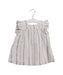 A White Sleeveless Dresses from Bonton in size 3-6M for girl. (Front View)