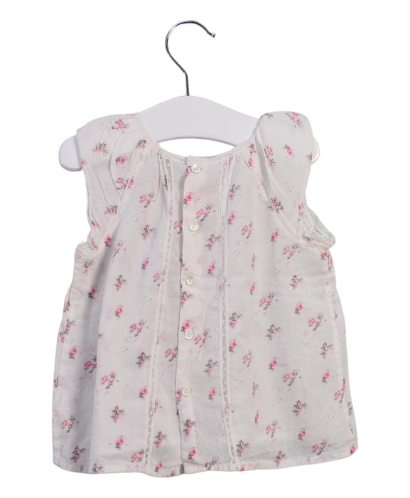 A White Sleeveless Tops from Bonpoint in size 12-18M for girl. (Back View)