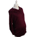 A Burgundy Knit Sweaters from A Pea in the Pod in size Maternity-L for maternity. (Front View)